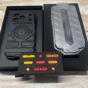 dbrand Tank Bundle iPhone 17 Pro Case Tactical Black Glass Napalm Buttons